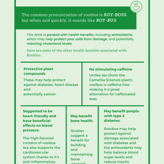 All About Rooibos With Moody Teas Infographic