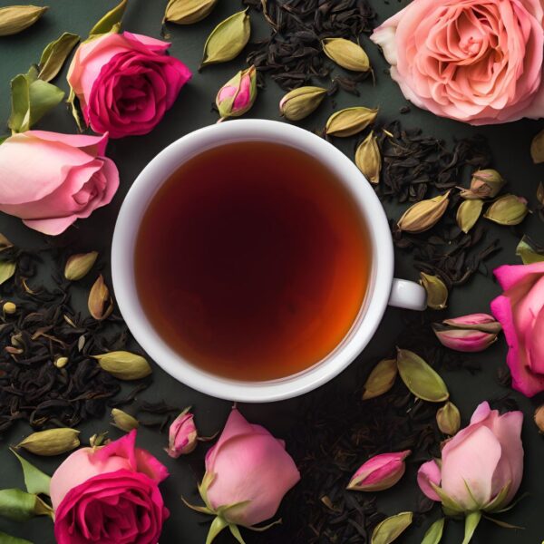 Coming Up Roses is the perfect blend for those looking for a classic black tea blend with a romantic twist of rose and cardamom.