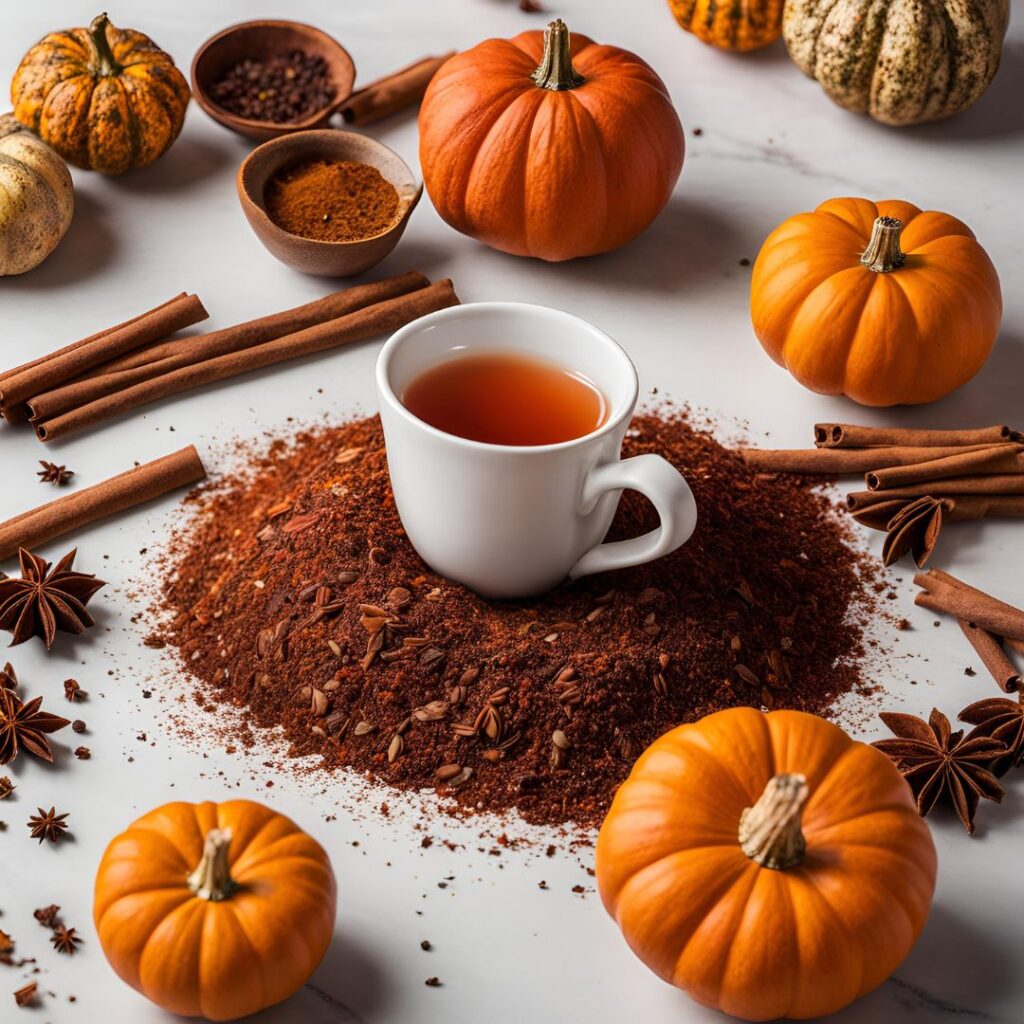 Pumpkin Up Chai is the perfect blend for those looking for a relaxing, caffeine free cup with all the flavor of traditional chai with all the Autumn flavors of pumpkin spice.
