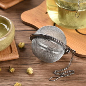 A basic tea ball, perfect for replacing low quality tea bags with your loose leaf.