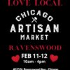 Don't forget to visit us at the Chicago Artisan Market! We'll be in Ravenswood 10-4 this Saturday and Sunday! This is the perfect place to pick up any last minute valentine's day gifts you may have forgotten to get.... or grab something for the super bowl (hey, we're not judging...)