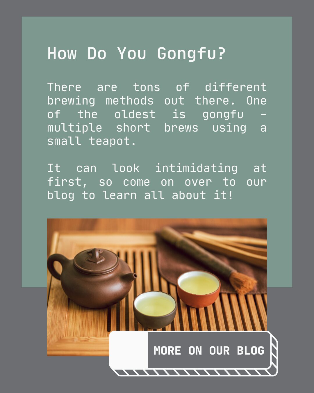 The Gongfu tea brewing method is a traditional Chinese method that involves brewing tea leaves in a small teapot, typically made of clay or porcelain. This method is designed to extract the maximum flavor and aroma from the tea leaves.