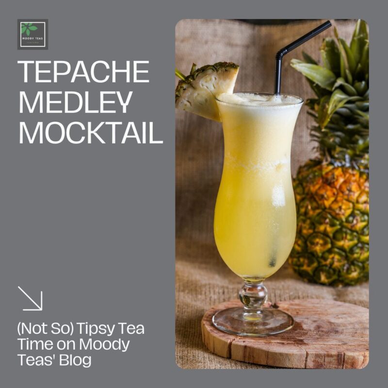 At Moody Teas, we love experimenting with new and unique flavor combinations. Our latest creation, the Tepache Medley Mocktail, is a perfect example of this. This drink features our delicious Chamomile Medley, which is a blend of chamomile, pineapple, and a variety of soothing herbs. We've combined it with some other delicious ingredients, like agave, sparkling water, and a fermented pineapple drink called tepache. These flavors combine to create a refreshing and flavorful mocktail that's perfect for any occasion.