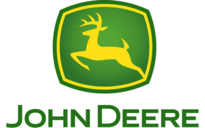 The John Deere logo, featuring a green and yellow color scheme with a leaping deer, symbolizing the agricultural machinery brand. The blog post references John Deere as another example of a company withdrawing from DEI programs, implying a prioritization of profits over inclusive values.